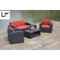 Knocked down sofa set rattan