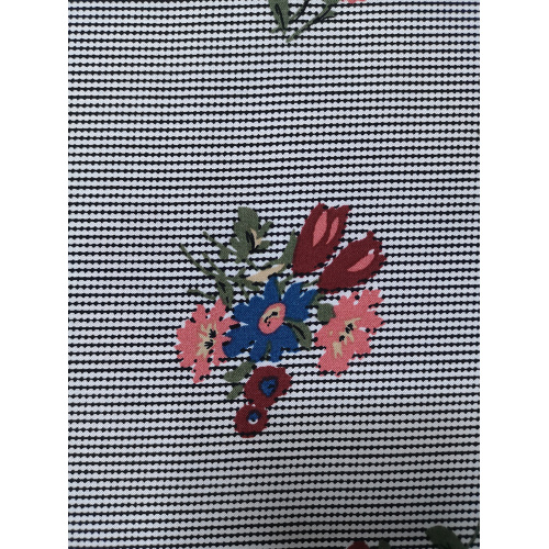 Textur Blomst Rayon Voile 60S Tryckväv