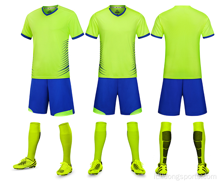 Abbigliamento uniforme della squadra di calcio di calcio di alta vendita.