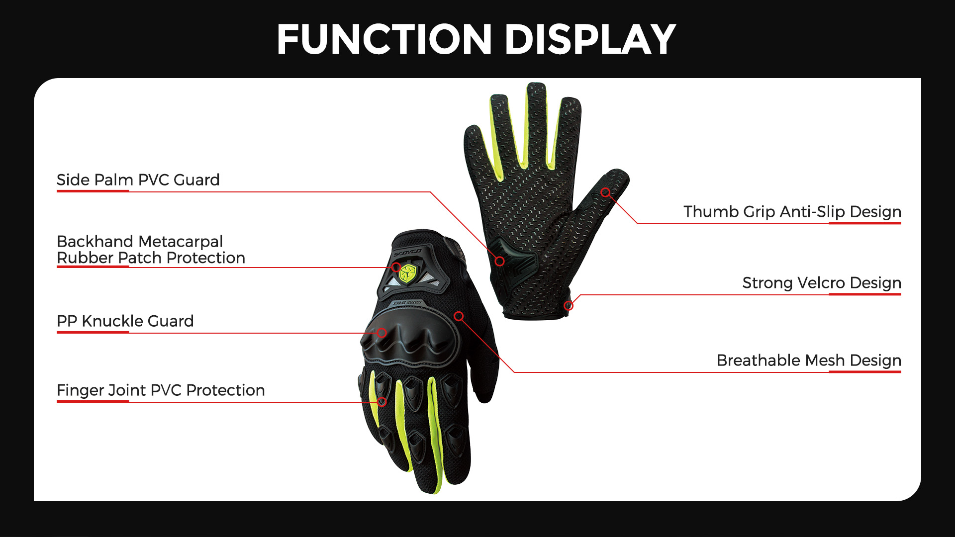 breathable motorcycle gloves