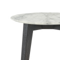 Round marble side table