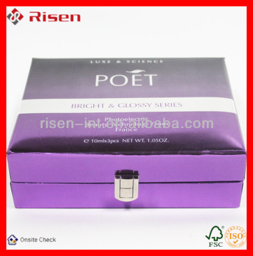 High quality paper cosmetic box with printing (custom printed)