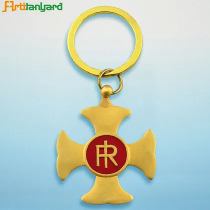 Metal Key Ring With Gold Plated