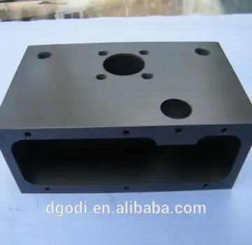 cnc milling black anodized aluminum housing for military nocturnal detector