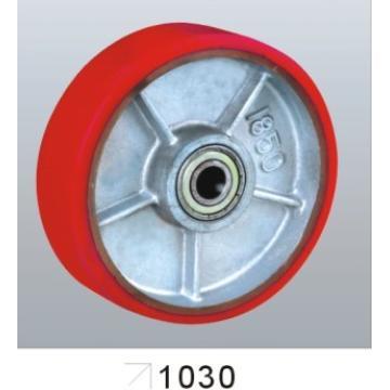 PU Loose Wheel Mold on Cast Iron, Double Ball Bearing