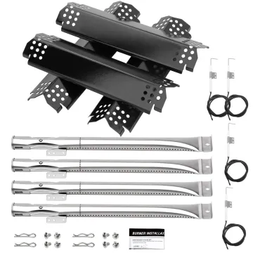 Replacement Porcelain Steel Flame Tamer with Matched Stainless Steel Burner