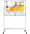 オフィスホーム用48 &quot;x36&quot;ローリングドライイレースホワイトボード