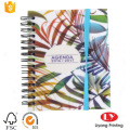 Wire o binding spiral notebook with elastic band