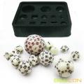 Bescon Super Glowing in Dark Complete Polyhedral RPG Dice Set 13st D3-D100, Luminous 100 Sides Dice set