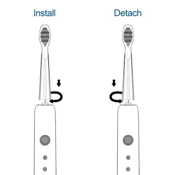 Fairywill Wholesale 5-Pack High-Quality Replacement Electric Toothbrush Heads Compatible with Fairywill FW-507