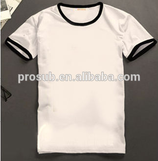 sublimation heat transfer men's contrast color raglan T-shirt