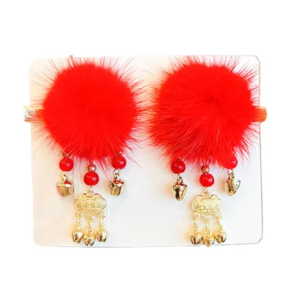 Traditional Chinese Children's Hanfu Accessories: Hair Clips, Headdresses, and Fringes