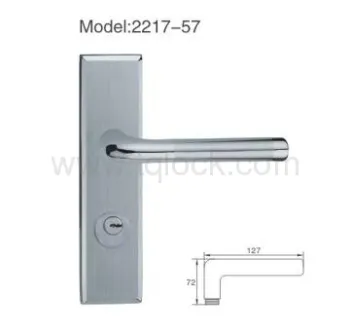 Good selling door handle with 170mm plate