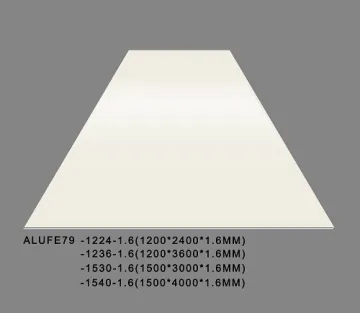 Glossy Cream Aluminum Sheet Plate 1.6mm 5052 H32
