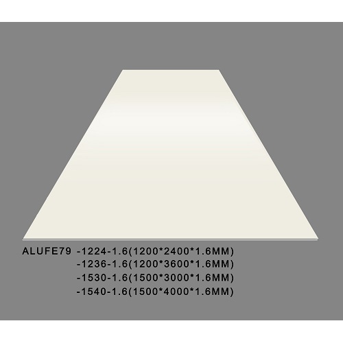 Glossy Cream Aluminum Sheet Plate 1.6mm 5052 H32