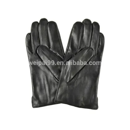 The classic gentleman men sheepskin leather gloves