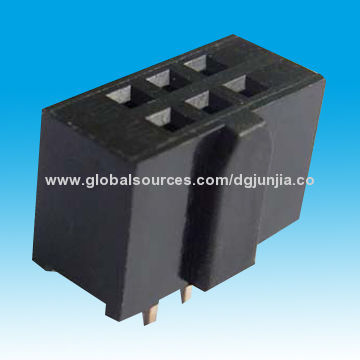 Female Header Connector, 2.54mm (0.1-inch), Dual-row, Straight Type, 8.5mm Height, RoHS Mark