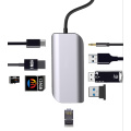 9 في 1 محطة إرساء HDMI \ PD \ محول USB متعدد المنافذ
