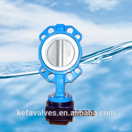 wafer type Butterfly Valve with PTFE seat