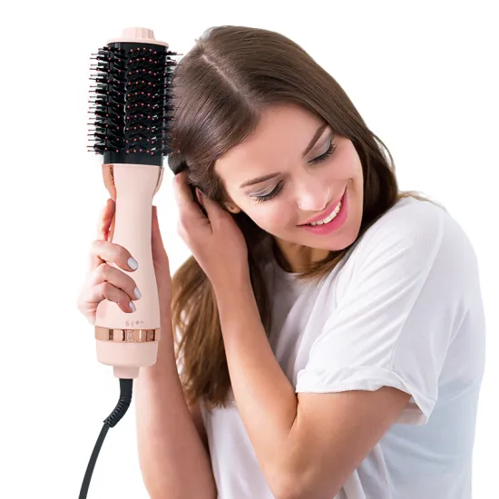 Wholesale Negative Ion Hot Air Comb: 4-in-1 Adjustable Volume and Temperature