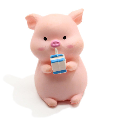 Nieuwe Mooie Leuke Roze Baby Varkens Model Standbeeld Beeldje Ambachten Figuur Ornament Miniaturen Meisje Thuis Kamer Fairy Tuin Decoratie