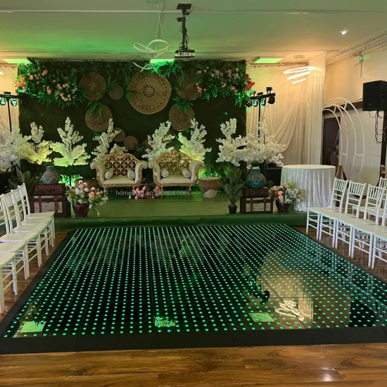 Portable LED Digital Dance Floor Tiles for Disco Wedding Nightclub Lighting (8x8 Pcs)