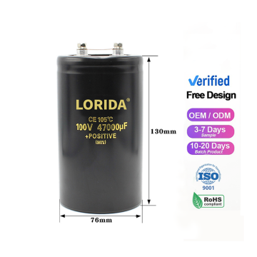 深Shenzhenメーカー400V 1500UF安定LEDドライバーアルミニウム低ESR電解コンデンサ