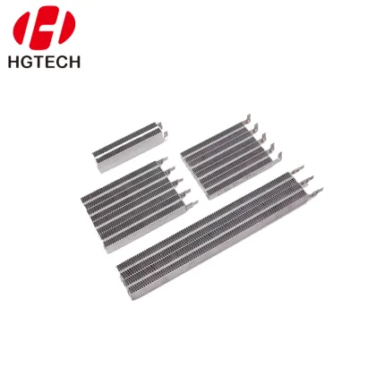 Perm with PTC corrugated heating element