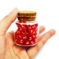 Bescon Standard Sized Transparent Red D4 Dice 20pcs Healing Potion Bottle, 20pcs D4 Health Potion Dungeons and Dragons Accessory