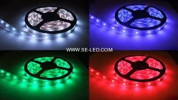 SMD5050 14.4w/m DC12V/24V RGB LED strip light 60led/m