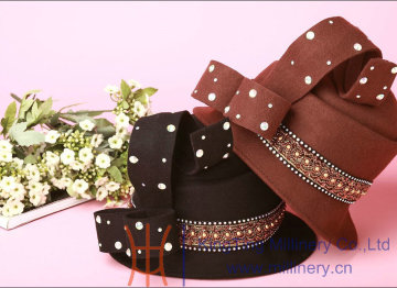 2014 Hot sale winter fashion beautiful wool felt hat for women