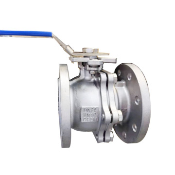 High Mounting Pad Stainless Steel Flanged Ball Valve DIN PN16