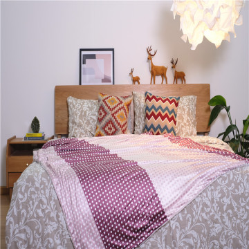 Customized Printed Smooth Indoor Bedding Throw Blankets