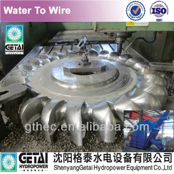 turn-key pelton water wheel in water turbine renovation and turbine generator manufacturer made in china from shenyang getai