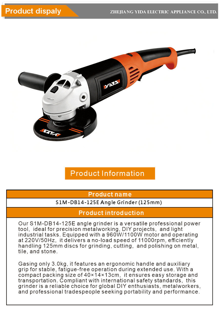 Electric Angle Grinder