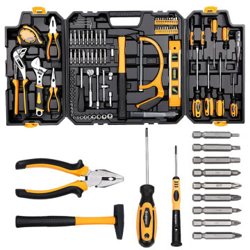 Comprehensive 89-Piece Car Repair and Woodworking Tool Kit: Portable Network Repair and Maintenance Tool Box Set