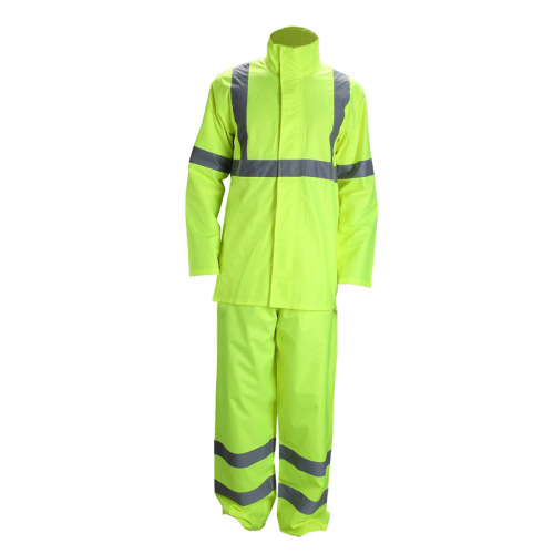 China HiVis Uniform Jacket Tape Waterproof Raincoat For Men Supplier