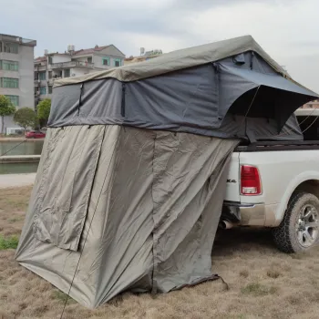 Hard Shell Rooftop Tent for SUV - Large Space, Waterproof & Easy Pop-up Installation for 2 People with Ladder