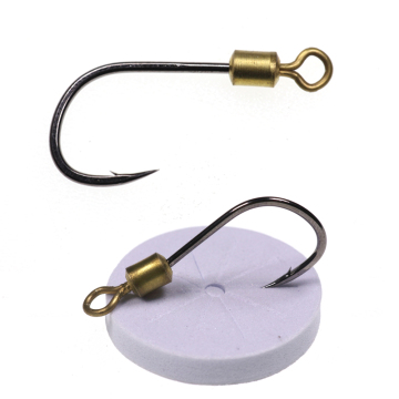 High Carbon Steel Barbed Rotating Fish Hook with Swivel for Carp Bait Lure Worm Fishing