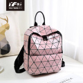 Custom High qualtity stylish flash bag handbag geometric backpack waterproof for schoolstudent book bags custom logo travel