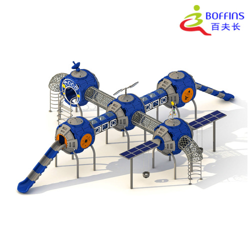 Struktur Bermain Luar Ruangan Anak Cluster Stasiun Luar Angkasa