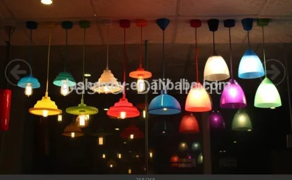colored pendant lights PVC pendant lamp