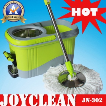 Joyclean Strong Water Aborbtion Green Mop Bucket with Stainless Steel Disc (JN-302)