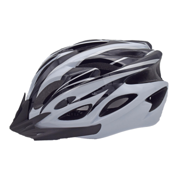 Outdoor Riding Safety Head Protection Black And White Adult Bicycle Helmet