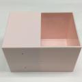 Plastic storage box with drawer