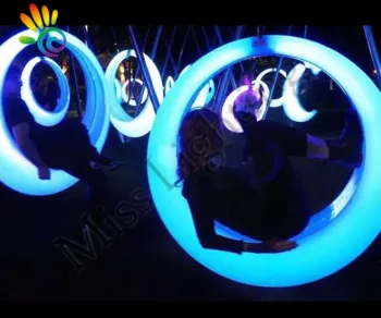 Colorful Hanging Swing Chair with Remote Control LED Lighting: Perfect Outdoor Entertainment Solution