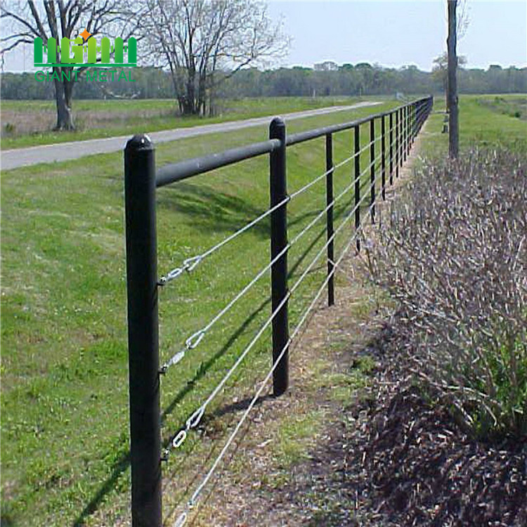 Galvanized pipe horse fence