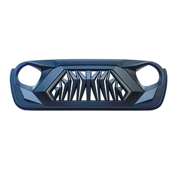 N2 Jeep Front Grill With Daytime Light & Amber Turn Signal Light, Fit For JEEP Wrangler JK/JL/ Jeep Gladiator JT