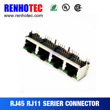 8p8c RJ45 Female Connector Adapter 4 hole