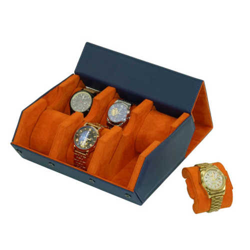 New cross cowhide eight piece watch storage box